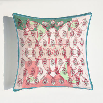 La decoración casera impresa amortigua la cubierta forma la almohada de tiro cuadrada de lujo del telar jacquar