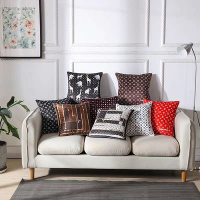 Almohadas de tiro decorativas del hotel de lino francés puro del 100% Sofa Cushion Cover