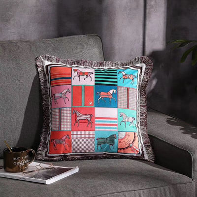 cubierta pintada a mano decorativa Sofa Geometric del amortiguador de las almohadas los 45*45cm del coche 500g