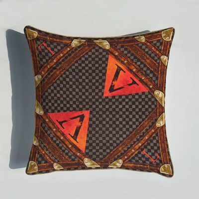 18&quot; X 18&quot; cubiertas caseras impresas de la almohada de la decoración del tiro floral vibrante de la cubierta del amortiguador