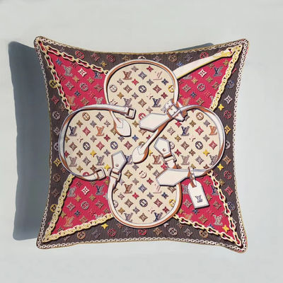 El modelo rayado moderno de las almohadas de tiro de los amortiguadores geométricos grises de la oficina espesa