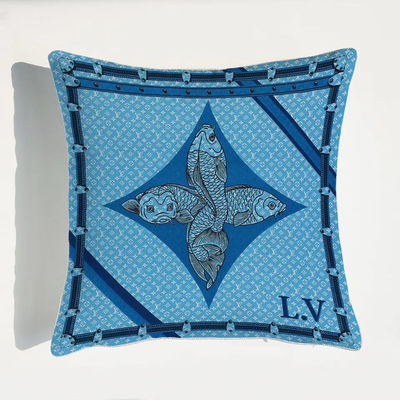 18&quot; X 18&quot; cubiertas caseras impresas de la almohada de la decoración del tiro floral vibrante de la cubierta del amortiguador