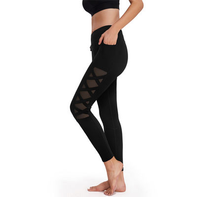 La yoga inconsútil del poliéster jadea las polainas de alto impacto respirables de la ropa de deportes de la aptitud