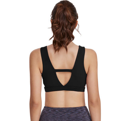 Top escarpado de intensidad alta adaptable de la yoga del sujetador 78%Polyester 22%Spandex del entrenamiento