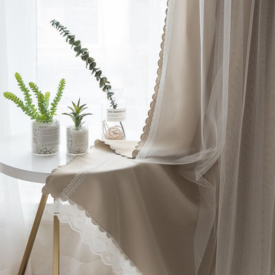 Materia textil casera de lino 100% de Breathability del apagón de la tela de la cortina del poliéster