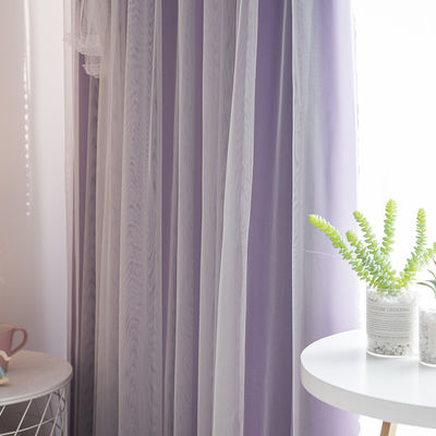 Lado doble Matte Polyester Curtain Fabric Blackout el 90% que sombrea