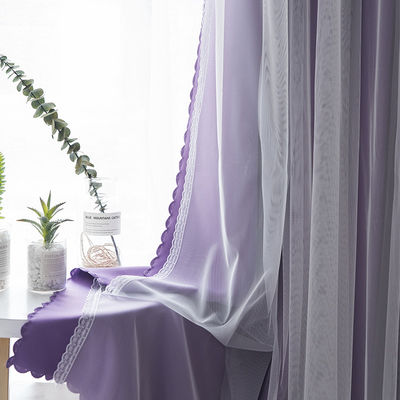 Lado doble Matte Polyester Curtain Fabric Blackout el 90% que sombrea