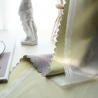 Materia textil casera de lujo llana 100% de la tela de la cortina del poliéster del hotel