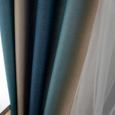Hilados suaves de seda de Warmful de Tulle de la ventana de la tapicería de la tela blanca de la cortina