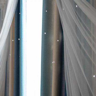 Hilados suaves de seda de Warmful de Tulle de la ventana de la tapicería de la tela blanca de la cortina