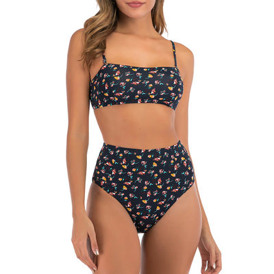Bikini amistoso Swimmwear muy escotado por detrás sostenible respirable del bañador del poliéster del triángulo de Eco