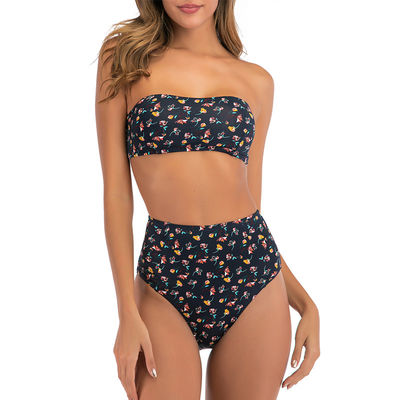 Bikini amistoso Swimmwear muy escotado por detrás sostenible respirable del bañador del poliéster del triángulo de Eco