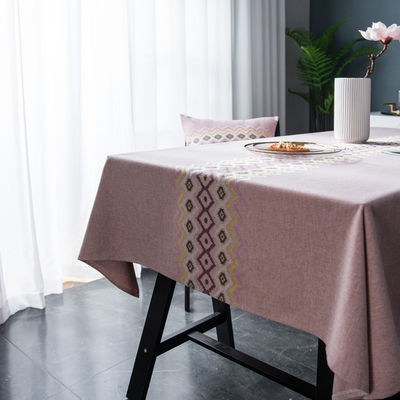 Lino resistente de tabla de los linos del mantel de lujo impermeable del algodón
