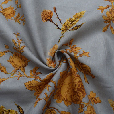 Impresión respirable floral del crespón de la tela de rayón viscoso del vestido