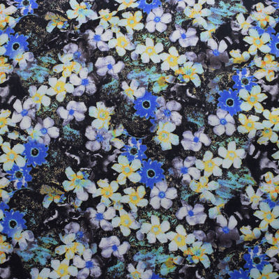 Estampado de flores impreso Digitaces viscoso tejido de la materia textil de Challis del rayón de la tela de rayón del 100%