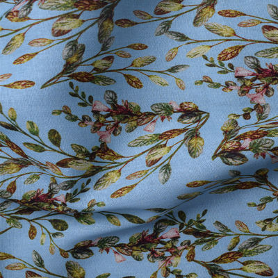 Teja el vestido de flores puro suave de la impresión de bloque del ramio de las telas de algodón del poliéster