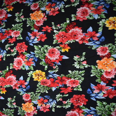Ropa tejida flor viscosa rotatoria de la materia textil de la tela del rayón de la impresión