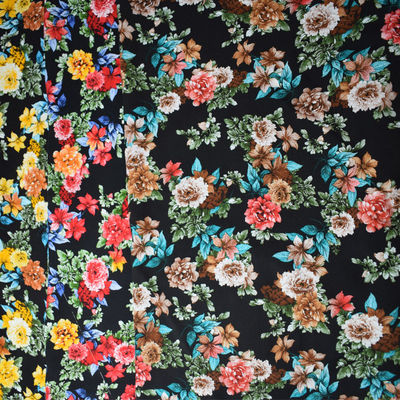 Ropa tejida flor viscosa rotatoria de la materia textil de la tela del rayón de la impresión