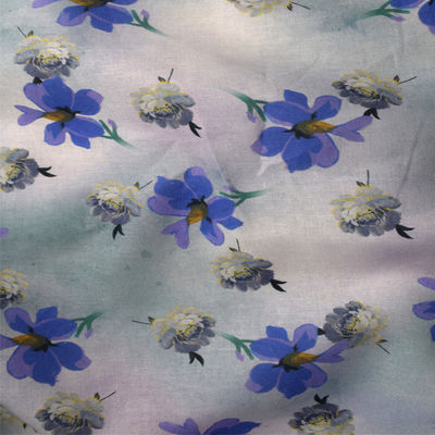 Tela de imitación de Dull Satin Spun Polyester Knitted del algodón 190GSM