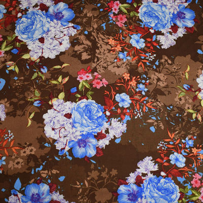 Vestido 100% de boda impreso floral del rayón de la tela suave del llano del lecho