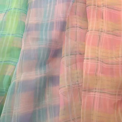 tela tridimensional azul suave ancha de Tulle de la gasa de la impresión de la estrella del 150cm para los vestidos