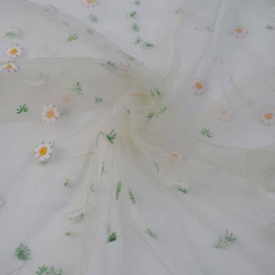 Los vestidos gotearon la tela bordada lentejuela neta suave del cordón