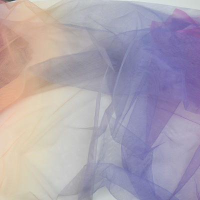 Perla suave de nylon Mesh Fabric de la tela del 100% Tulle Rolls Tulle