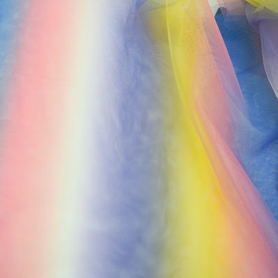 Tela de seda de nylon suave de la malla el 100% Tulle del vestido de boda de la decoración para la falda del tutú de los niños