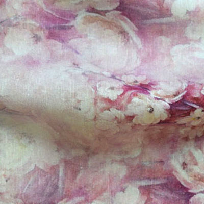 Tulle bordada 100 imprimió la tela cruzada cómoda de la ropa de la tela de Tencel tejida