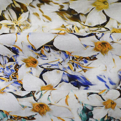 La viscosa mezcló la viscosa suave del ramio el +10% de la tela el 70% Tencel el +20% de Tulle