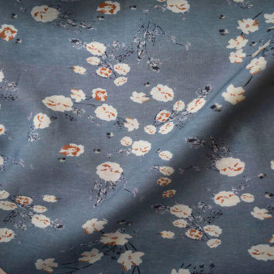 Prenda impermeable suave impresa de la tela cruzada de algodón de Tencel de la tela de Digitaces Tulle