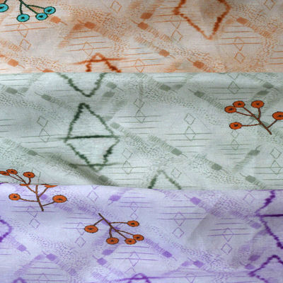 Prenda impermeable suave impresa de la tela cruzada de algodón de Tencel de la tela de Digitaces Tulle