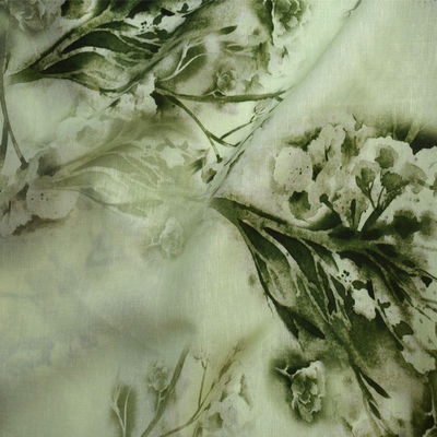 La tela cruzada del super suave recicló la tela de la ropa de sport del crespón del rayón de Tencel