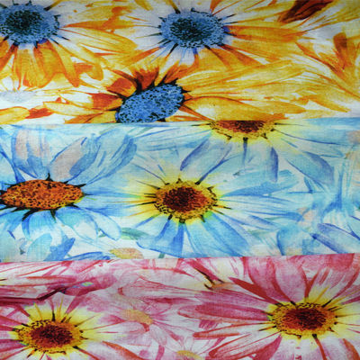 Tela floral 100% de la tela cruzada de la impresión de Tencel Digital de los pantalones de las camisas