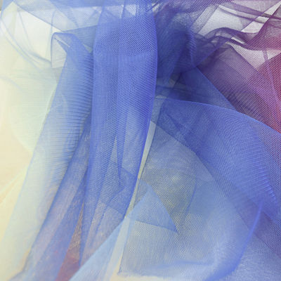 Poliéster hecho punto vestido Mesh Mermaid Tulle Fabric de la falda