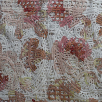 Las telas de algodón del poliéster de la materia textil bordaron la impresión del telar jacquar del vestido de la ropa