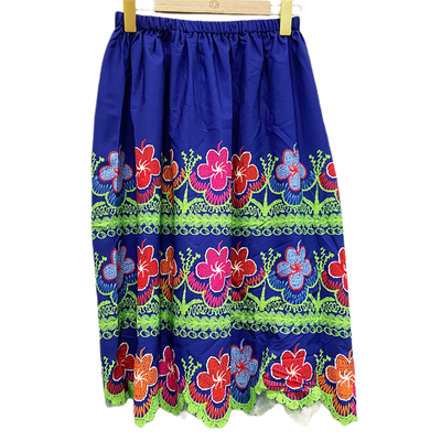Vestido impreso bordado moda hawaiana de encargo del estilo de la falda de las mujeres