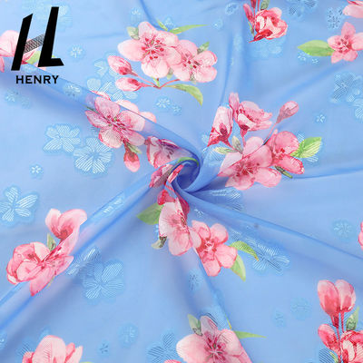 Tela pura de la gasa del vestido del poliéster de la ropa de Tulle del CE de las mujeres suaves de la tela