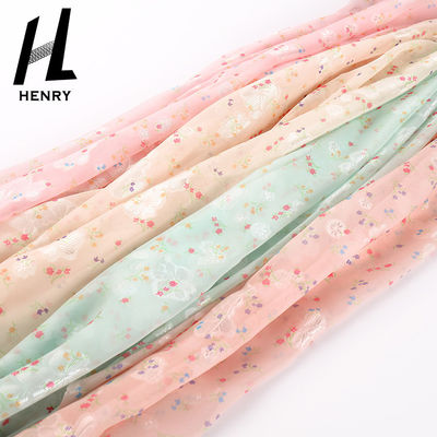 Ropa 100% de Mesh Lace Fabric Polychrome For del poliéster