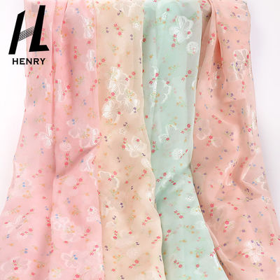 Ropa 100% de Mesh Lace Fabric Polychrome For del poliéster