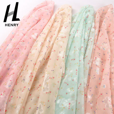 Ropa 100% de Mesh Lace Fabric Polychrome For del poliéster