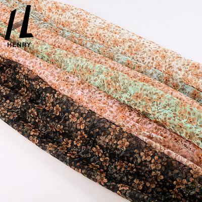Telas de costura de lujo impresas diseño caliente de la tela del vestido de boda de Tulle de la flor de las ventas nuevo para el vestido