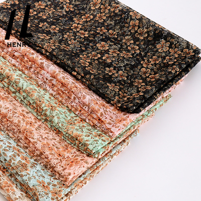 Telas de costura de lujo impresas diseño caliente de la tela del vestido de boda de Tulle de la flor de las ventas nuevo para el vestido