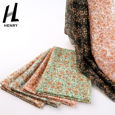 Bordado de encargo Mesh Printed Fabric For Dress de la impresión del poliéster de las ventas al por mayor de la tela de alta calidad de Tulle