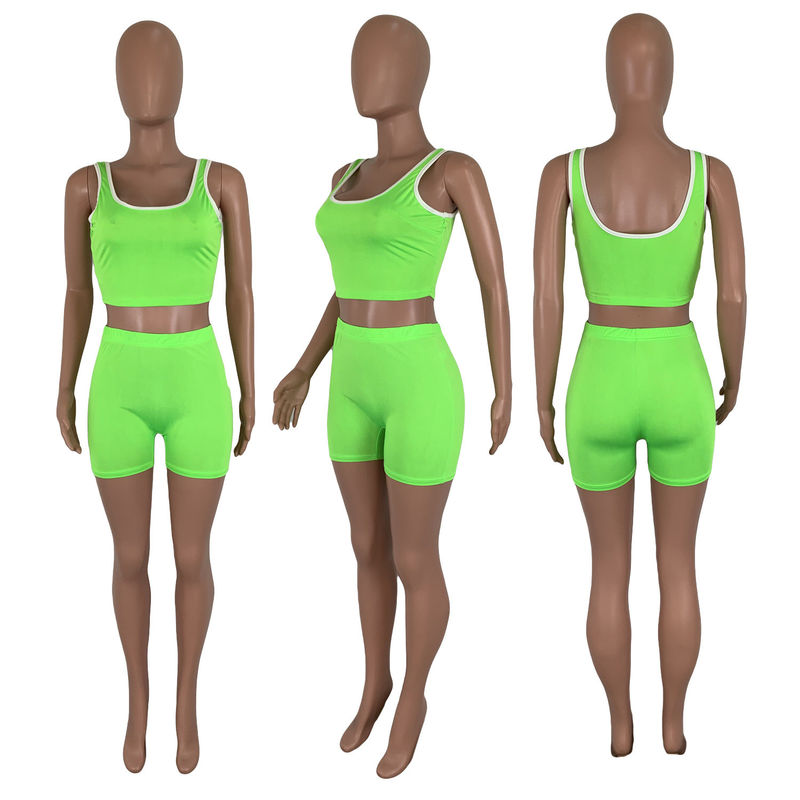 Los pantalones cortos sin mangas atractivos puros de la primavera del color y del chaleco del verano fijaron 13 colores