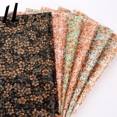 Telas de costura de lujo impresas diseño caliente de la tela del vestido de boda de Tulle de la flor de las ventas nuevo para el vestido